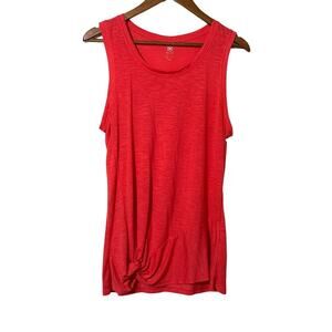 Gaiam Yoga Tank Toop Womens Large Twist Front Coral